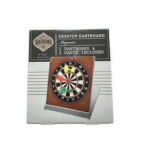 Dashing Fine Gifts Desktop Magnetic Miniature Dartboard Game - Factory Sealed